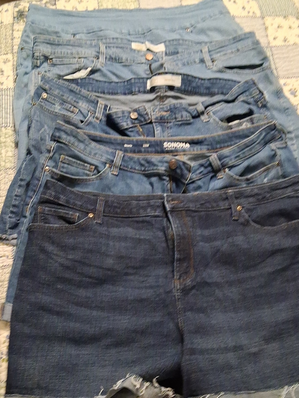 5 Pair Denim Shorts